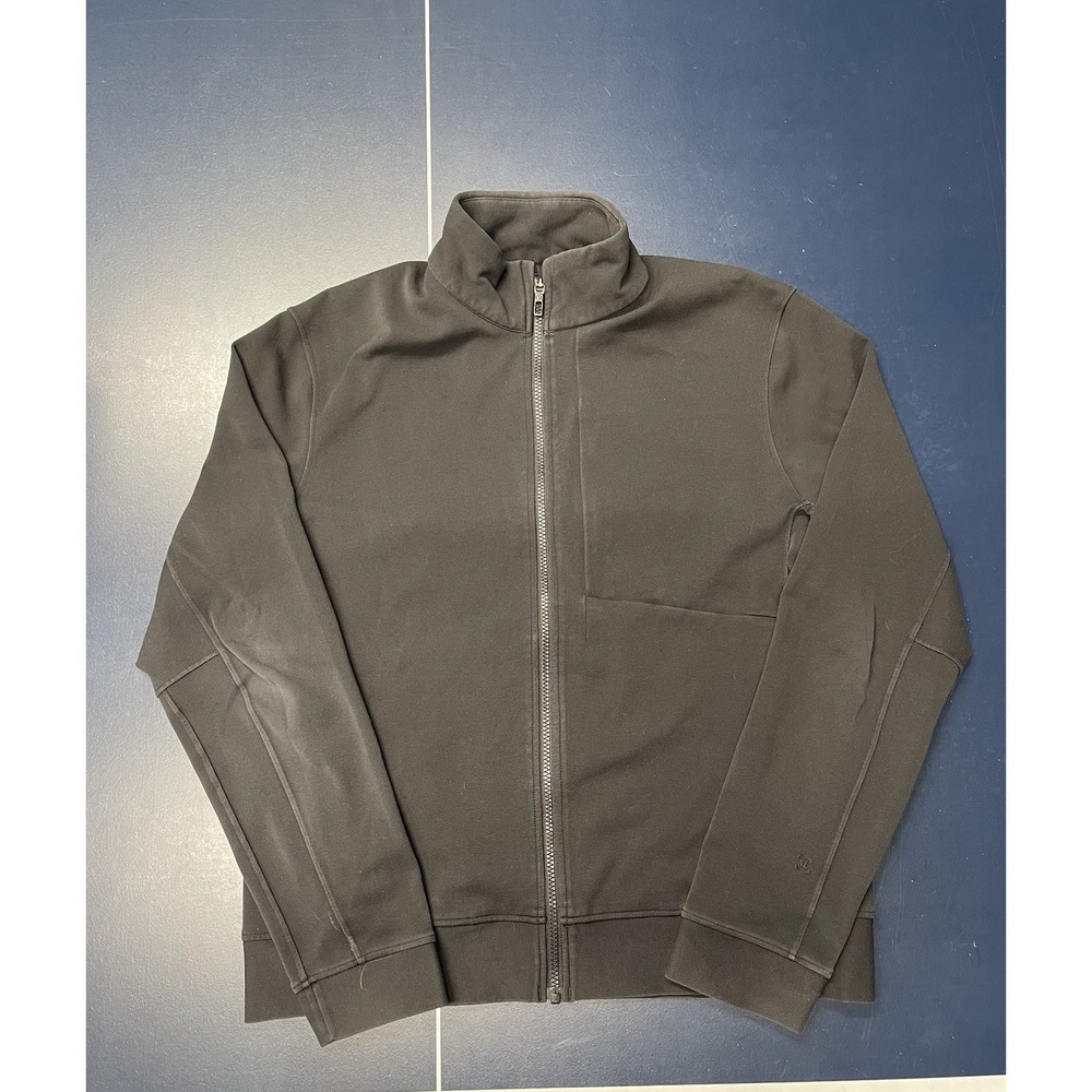 Lululemon Sojourn Jacket Black Mens Large Athleisure Full Zip Pockets